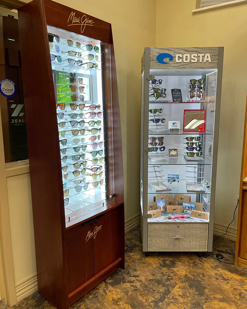 Eyewear selection at Tennessee Eye Care