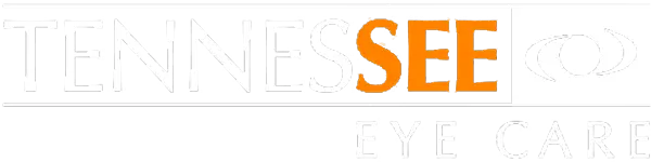Tennessee Eye Care logo with white and orange letters